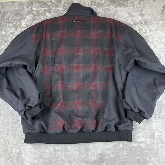 Forrester's Outerwear Pullover‎ Windbreaker Men's Small Black Red Plaid (0782) - Picture 6 of 11